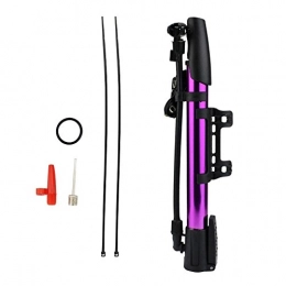 QIANLZW Accessories QIANLZW Multi-Functional Portable Bicycle Cycling Bike Mini Air Pump Tyre Tire Aluminum Alloy Bicycle High Pressure Pump, Purple