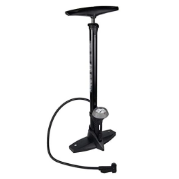 QinWenYan Bike Pump QinWenYan Bike Pump 160 PSI Gauge Tire Pressure Gauge Pneumatic Pump To The Bicycle Tire Inflatable Cushion Football Cycling Pump (Color : Black, Size : 62cm)