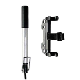QinWenYan Bike Pump QinWenYan Bike Pump Portable Bicycle Pump High Pressure Mini Bicycle High Pressure Pump Tire Pump For Mountain And Road Bikes Cycling Pump (Color : Silver, Size : 28cm)