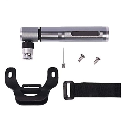 QinWenYan Accessories QinWenYan Bike Pump The Portable High-pressure Micro Pump Is Adapted To The Cyclist Road Bike Is Very Easy To Operate Cycling Pump (Color : Silver, Size : 13x2.2cm)