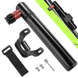 Qiutianchen Accessories Qiutianchen Bicycle Floor Pump 120 PSI Mini Bicycle Pump with Mounting Bracket for Presta and Schrader Valve for Road Bikes, Portable and Compact