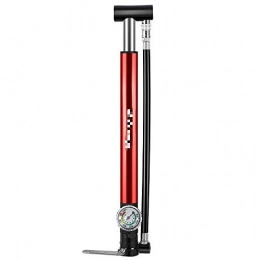 Qiutianchen Bike Pump Qiutianchen Bicycle floor pump, portable bicycle pump, aluminium alloy, tyre tube, mini hand pump, bicycle pump. (Color : Red, Size : Standard size)