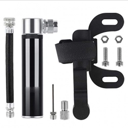 Qiutianchen Bike Pump Qiutianchen Bicycle Foor Pump Bicycle Pump 120 PSI Ultra Lightweight Mini Fits Presta Schrader Valve With Extending Head Suitable for Bicycles (Color : Black, Size : 9.8cm)