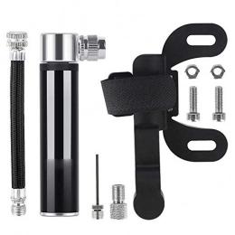 Qiutianchen Accessories Qiutianchen Bike Pump Lightweight Manual Pump Bicycle Mini Portable Air Pump For Home Football Motorcycle Basketball Versatility (Color : Black, Size : 9.7cm)