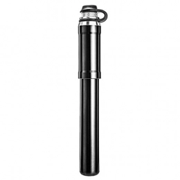 QQJL Bike Pump QQJL Portable Mini High Pressure Pump, Bicycle Pump, Mini American and French Nozzle Extended Concealed Hose Aluminum Alloy Material Convenient Mounting Bracket, Black