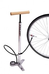 Raleigh Accessories Raleigh. Exhale TP2.0 Bike Retro Track Floor Pump Alloy & Gauge Silver Fast Inflation 240 PSI