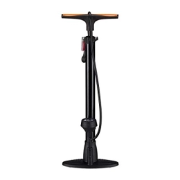 Relaxdays Accessories Relaxdays Professional Floor Pressure Gauge, Dual Head Nozzle, Universal Stand Pump, Valve Adapters, 60 cm, Black, One Size