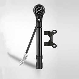 RROWER Accessories RROWER Bike Pump with Presta / Schrader Valves, 300 PSI High Pressure Bike Air Pump with Dial-Gauge, Bicycle Pump for Front Fork / Rear Shocks Air Suspension / Tire