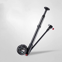 RROWER Accessories RROWER High Pressure Shock Pump - (400 PSI Max) MTB Bike Shock Pump for Fork / Rear Suspension with No-Loss Schrader Valve, Black