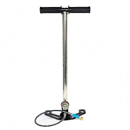 Sarahjers-Sport Accessories Sarahjers-Sport Bicycle Air Pump Track Pump High Pressure Hand Pump Pressure Control Bike Pump 40MPA Hand Pump Built-in Oil And Water Separator Bicycle Accessories (Color : Silver, Size : 63cm)