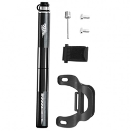 Sharplace Accessories Sharplace Mini Bike Pump, Portable Compact Bicycle Pump, Perfect for Presta & Schrader Frame Mount for Road, Mountain Cycling, Ball Pump with Needle 160 PSI - Black with Gauge