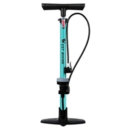 SHUAIGUO Accessories SHUAIGUO Bicycle Floor Pump 160PSI Bike Air Pump with Gauge Presta & Schrader Valves Tire Tube Inflator with Multifunction Ball Needle Bike Tire Pump Cycling Air Inflator