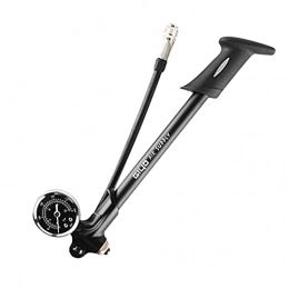 SM SunniMix Bike Pump SM SunniMix High Pressure Shock Pump, (300 PSI Max) for Fork & Rear, No Air Loss Mini Air Pump Wheelchairs fits Schrader Valve - Black