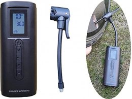 Smart e Pumps Accessories Smart e Pumps electric bike pump. Multi valve connector, 150 psi max, automatic pressure shut off & digital display for easy use. Can be used with bikes, cars and other inflatable applications.