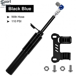 Sport Recovery Accessories Sport Recovery Bicycle Pump Mini Portable Aluminum Alloy Bike Air Pump Tire Lever Patch Repair Tools Set Cycling Inflator Aluminum Alloy Hose Hand Pump, Blue