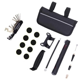 MOLVUS Accessories Tools for reparing Mini Manual Bike Pump With Glueless Puncture Repair Kit, mount Kit, extend Inflating Tube Fit Presta & Schrader Valve Bike Floor Pumps Pro Bike Tool Repair parts
