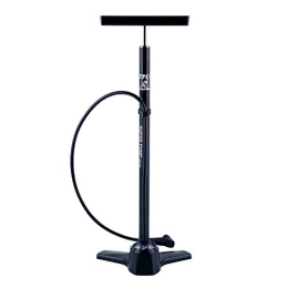 TPI Accessories TPI Bicycle Foot Pump with Luxurious Guage, 200 PSI, Ball Pump, Aluminium, with High Pressure Durable Hose, Black