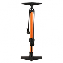 Ultrey Bicycle Pump Pro Air Pump High Pressure Floor Pump, Stainless Steel – Adjustable Height: 62 – 105 cm, yellow