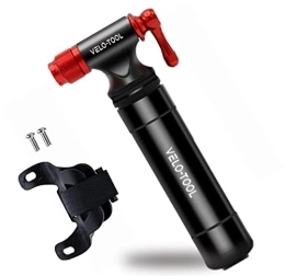 Velo-Tool Accessories Velo-tool™ CO2 Inflator Bike Pump – Premium Quick & Lightweight With Storage Cylinder to hold 16g Co2 Canister threaded & Bike Bracket - Presta & Schrader Valve Compatible – Mountain, Road & BMX Bikes