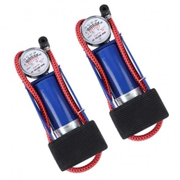 Wakauto Bike Pump Wakauto 2Pcs Foot Pump Portable Floor Bike Pump with Accurate Pressure Gauge Air Pump for Bicycles Motorcycles Cars Other Inflatables