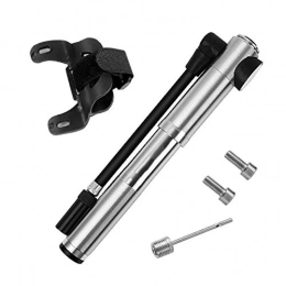 Wghz Bike Pump Wghz 360 Degree Rotatable Tracheal Bicycle Pump High Pressure Portable For MTB Inflator (Color : Silver)