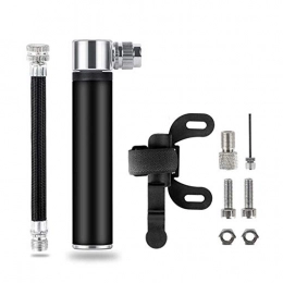 Wghz Accessories Wghz Bicycle Pump Aluminum Ultralight Portable Mini Air Pump Bike For AV / For FV Bicycle Tire Pump Inflator Mountain Bike Accessories (Color : Black)