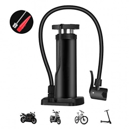 Wghz Accessories Wghz Foot Pumps 100 PSI, High Pressure Portable Floor Pumps, Bike Pumps with Sports Needle Ball Pump, Bicycle Pump Easy To Use for Road, Mini Bike Pump Bikes Fits &Valve