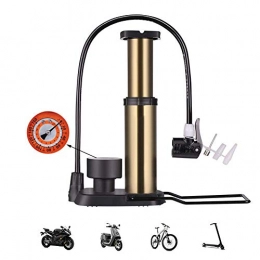 Wghz Bike Pump Wghz Foot Pumps with Pressure Gauge 160PSI, Portable Non-slip Floor Pumps, Bicycle Pump, Bike Pumps Easy To Use, Ball Pump Needles Fits &Valve, Bicycle Tyre Pump for Road, Mountain and