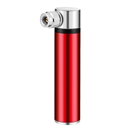 WJING Accessories WJING Portable Bicycle Pump Mini Bike Pump Aluminum Alloy Cycling Air Pump Bicycle Ball Tire Inflator Bicycle Accessories Bicycle Repair, For Mountain Bike Road Bike(Color:Red)