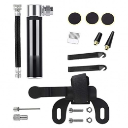 WLDOCA Accessories WLDOCA Mini bike Pumps Extension Hose bicycle Pump with Needle Glueless Patch Kit & Frame Mount for Road Bike MTB Schrader And Presta Valve, A