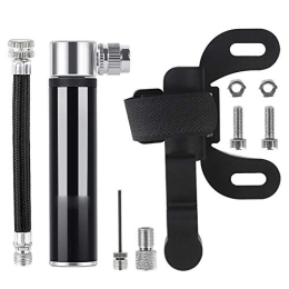 WSJMJ Accessories WSJMJ Bike Pump, Portable Mini Bike Pump Kit Portable Bicycle Frame Pump Puncture Repair Kit, Mountain Bikes, Portable, Compact, Durable And Quick & Easy To Use, with 2 Nozzles, Black