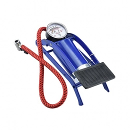 WTYYC Bike Pump WTYYC Pedal Inflator High Pressure Foot Pedal Air Pump Single Double Cylinder Inflator MTB Road Bike Pump Car Inflatable Scooter (Color : Blue)