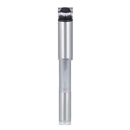 WYJW Bike Pump WYJW Portable Bike Floor Pump Outdoor Riding Equipment Portable Mini Manual Bicycle Pump Aluminum Alloy Outdoor Riding Equipment Lightweight Universal Bicycle Pump (Color : Silver, Size : 215mm)