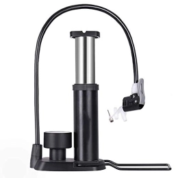 XXZ Bike Pump XXZ Mini Bike Pump Bike Pump Lightweight Bicycle Foot Activated Floor Pump Compatible with Presta and Schrader Valve for Road Bike Mountain Bike Balls Balloons, Black