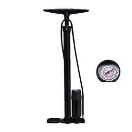YGB Accessories YGB Bicycle Pump Bike Floor Pump with Universal High Pressure Mini Multi-Functional Bicycle Foot Activated Floor Pump Fit Valve With Pressure Gauge And Storage Bag (Color : Black, Size : 60cm)