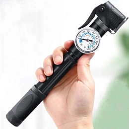 YICO Bike Pump YICO Mini Bike Pumps with Pressure Gauge Hand Air Tire Pump for Road Mountain Bicycle and Inflatables Ball, Emergency Roadside (Fits Presta and Schrader)