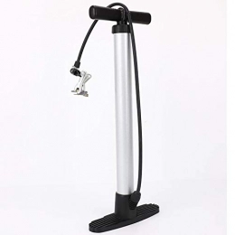 Yingm Bike Pump Yingm Easy to Inflate Creative High-pressure Aluminum Alloy Bicycle Pump Floor-standing Single-tube Pump Convenient Bicycle Pump (Color : Silver, Size : 4.5x50cm)