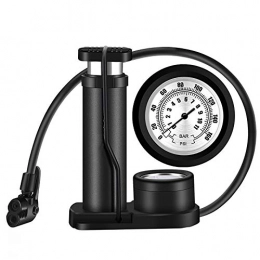 Yingm Accessories Yingm Easy to Inflate Foot Pump Portable Mini High Pressure Bicycle Pump Electric Bicycle Basketball Air Pump Convenient Bicycle Pump (Color : Black, Size : 18cm)