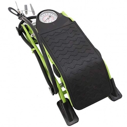 YLiansong-home Bike Pump YLiansong-home Portable Bicycle Pumps Small and Light Bicycle Portable Pump High Pressure Foot Pump Universal Pedal Air Pump for Bike Tyres (Color : Green, Size : 31.5x14.5x9cm)