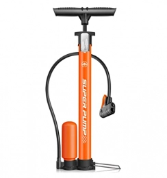 YWZQY Bike Pump YWZQY Pump High Pressure Bike Floor Pump, Bicycle Pump, Bike Pump, 160PSI, Bike Air Pump With Ball Pump Needle, Inflatable Toys Nozzles For Bike Basketball (Color : Orange)