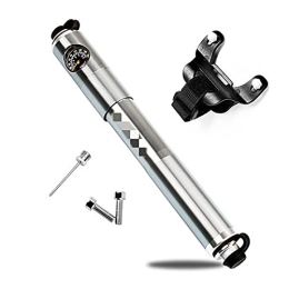 ZHANGQI Accessories ZHANGQI jiejie store Mini Bike Hand Pump With Gauge 160 PSI Aluminium Alloy Air Tire Inflator Presta Schrader Valve Cycling Bicycle Pump Easy to use and operate, Made mater