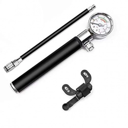 ZHIPENG Accessories ZHIPENG Bicycle Pump, Portable Mini Aluminum Alloy with Pressure Gauge Bicycle Air Pump for Mountain Bike Basketball - Bicycle Accessories