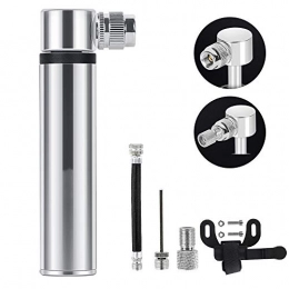 ZHIPENG Accessories ZHIPENG Mini Bicycle Pump Portable Air Pump Bicycle Pump, 120PSI High-Pressure Manual Pump, Small And Light, Used for Mountain Road Bicycles, Football, Basketball, Volleyball, Bicycle Tires, Gray