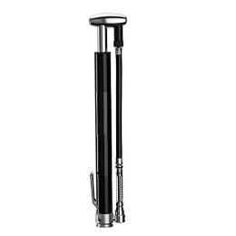 ZIQIDONGLAI Bike Pump ZIQIDONGLAI Bicycle Hand Pump High Pressure 160psi Barometer Mountain Road Car Portable Bicycle Pump Car Motorcycle for Mountain and BMX Bikes (Color : Black, Size : 280mm)