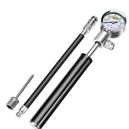 ZITENGGE Accessories ZITENGGE Portable High-pressure Pump With Watch, bicycle Pump, mountain Bike, American And French Mouth Pump, handheld Mini Pump