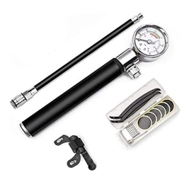 ZMYLOVE Bike Pump ZMYLOVE Bike Pump, 210 PSI Bike Tyre Pump Kit with Pressure Gauge with Needle And Frame Mount Fits Presta Schrader Dunlop Valve Mini Portable Bicycle Pump