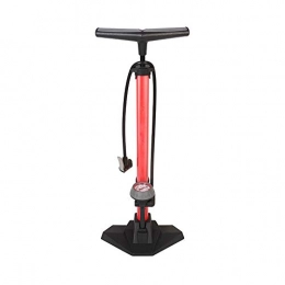 Zyyqt Accessories Zyyqt Portable Bicycle Pump, Bicycle Tire Floor Inflator Air Pump With 170PSI Gauge Pressure High Pressure Bicycle Accessories (Color : Red)
