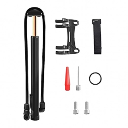 ZZHH Bike Pump ZZHH Bicycle Mini Portable High-Pressure Pump, Electric Motorcycle Battery Car, Car Basketball General Inflatable (Color : BLACK)