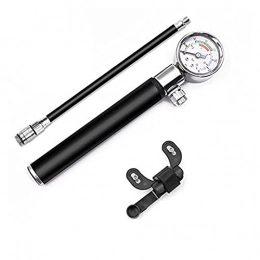 ZZHH Accessories ZZHH Mini Bike Pump with Gauge High Pressure Scalable Cycling Shock Tire Hand Bicycle Air Supply Inflator