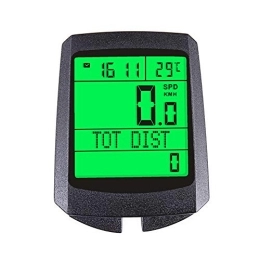  Cycling Computer 2.1 inch Bike Wireless Computer Rainproof Multifunction Riding Bicycle Odometer Cycling Speedometer Stopwatch Backlight, green